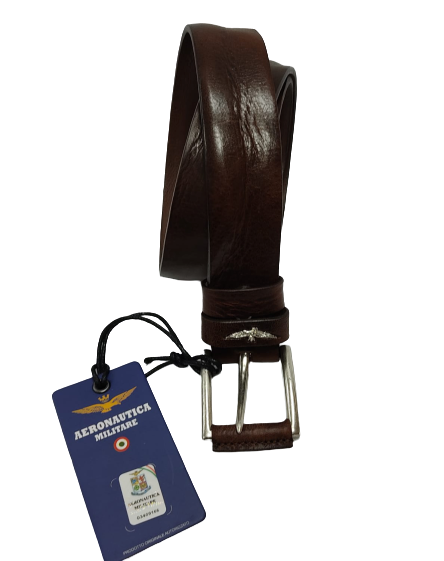 Aeronautica Militare Cintura Uomo Vera pelle Moro AM412