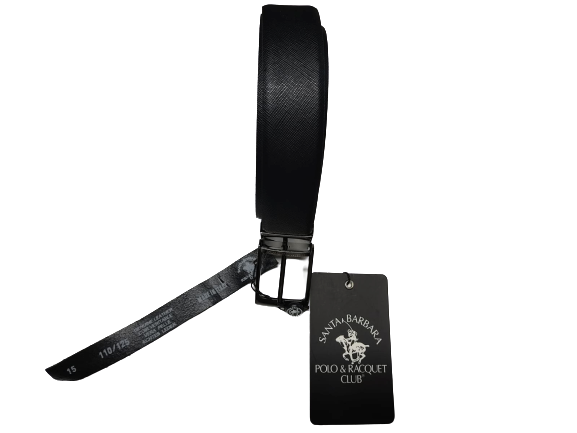 Santa Barbara Polo Racquet Club Cintura Uomo Double Face Nero