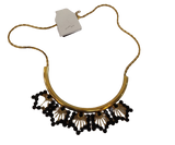Collana Lunga Rigida GEMIR - Con strass Nero