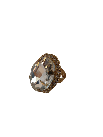 Anello in Oro con parte di Cristallo - BYBA BIJOUX