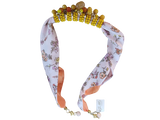 Foulard con Collana di Perle gialle Donna - Rosa & Giallo