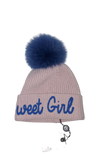 Cappello Pon Pon Donna TIRABASSO - Rosa Blu - 80TRB024573