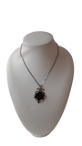 Collana di Catene Argento + Con Pietra Swarosvky Ciondolo BYBA BIJOUX - Silver Chain Necklace with Swarovsky