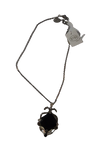 Collana di Catene Argento + Con Pietra Swarosvky Ciondolo BYBA BIJOUX - Silver Chain Necklace with Swarovsky