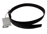 Cintura in pelle a Marchio Uomo TRUSSARDI COLLECTION - Branded leather belt - Moro/Nero 097109